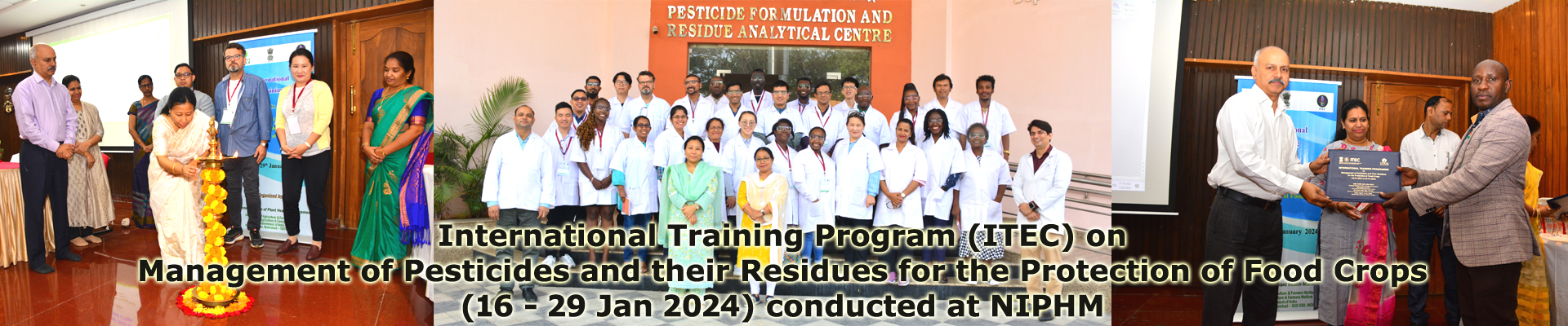 International Training Program (ITEC) on Management of Pesticides and their Residues for the Protection of Food Crops (16 - 19 Jan 2024) conducted @ NIPHM
