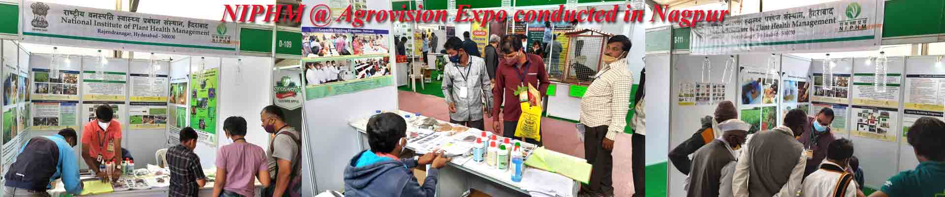 NIPHM exhibited its technologies @ the Agrovision Expo conducted in Nagpur from 24-12-2021 to 27-12-2021