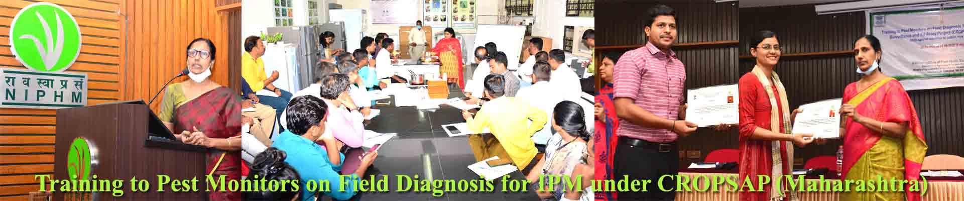 Training to Pest Monitors on Field Diagnosis for IPM under CROPSAP (Maharashtra) @ NIPHM