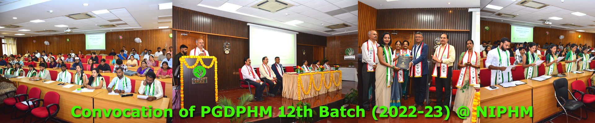 Convocation of PGDPHM 12th Batch (2022-23) @ NIPHM