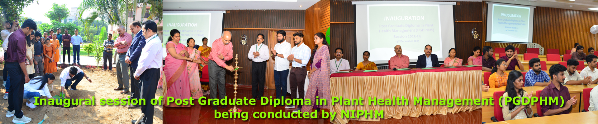 Inaugural session of PGDPHM being conducted by NIPHM