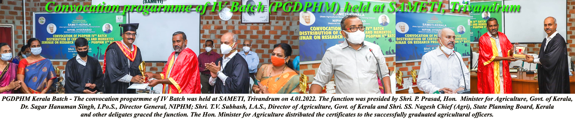 PGDPHM - Kerala Batch Convocation