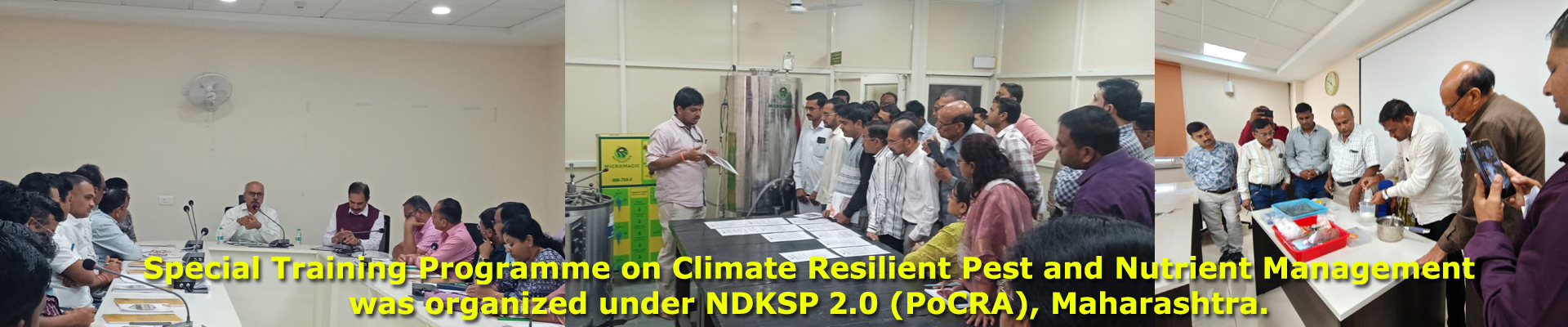 A Special Training Programme on Climate Resilient Pest and Nutrient Management was organized under NDKSP 2.0 (PoCRA), Maharashtra @NIPHM